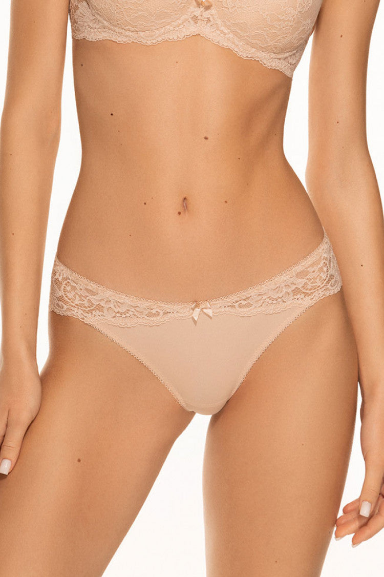 SLIP PANTIES ROMANTIC BEIGE