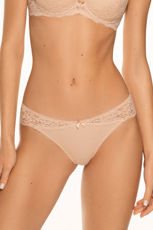 SLIP PANTIES ROMANTIC BEIGE