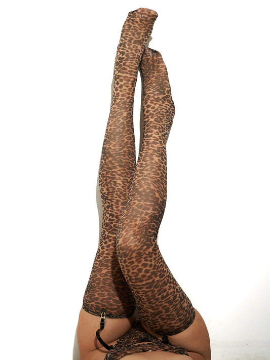STOCKINGS LEOPARD